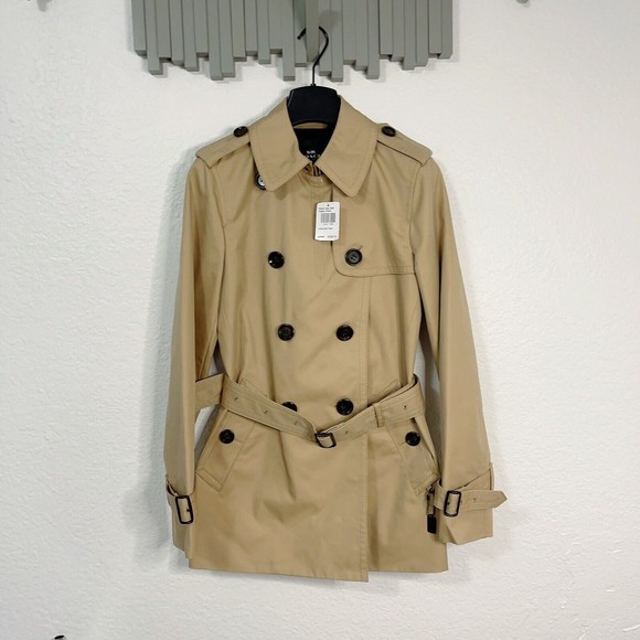 Coach Jackets & Blazers - Coach F33870 Leopard Print Short Trench Coat Jacket Size XXS NWT Org $498